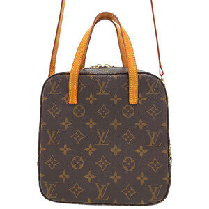 Louis Vuitton Monogram Leather Brown Spontini Bag